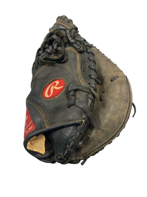 Vist Large View of Product Image Which is Used Rawlings CATCHERS GLOVE BB/SB Catchers RH Throw Black 32 1/2"