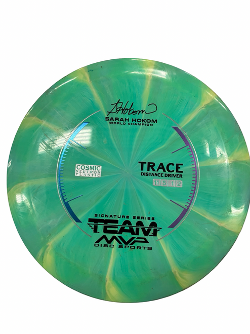 Vist Large View of Product Image Which is Used MVP TRACE Disc Golf Driver Green