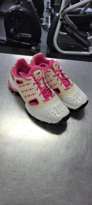 Vist Large View of Product Image Which is Used Adidas Womens Golf Shoes White Senior 7.5