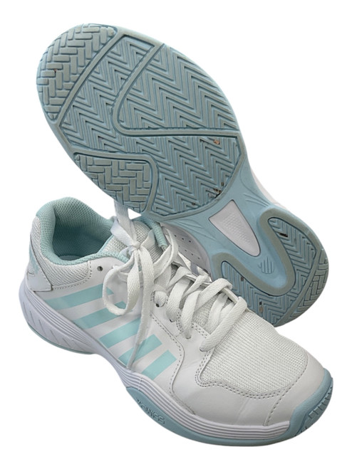 Vist Large View of Product Image Which is Used Pickleball Shoes W Teal Senior 8.5