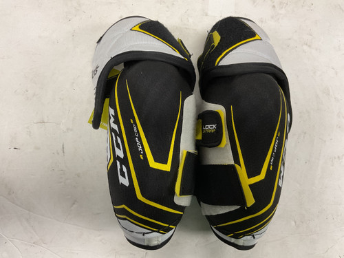 Vist Large View of Product Image Which is Used CCM TACKS 5092 Senior Elbow Pads White/Black/Yellow XL