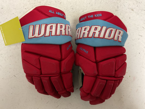 Vist Large View of Product Image Which is Used Warrior ALPHA PRO MADISON CAPITOLS Junior Gloves Red And Black 12"