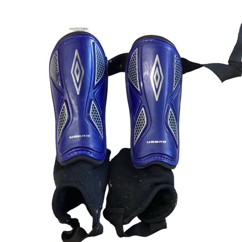 Vist Large View of Product Image Which is Used Umbro Soccer Shin Guards Youth Royal Blue SM