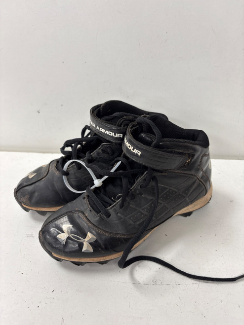 Vist Large View of Product Image Which is Used Under Armour HIGH BB/SB Cleats Black Junior 03.5