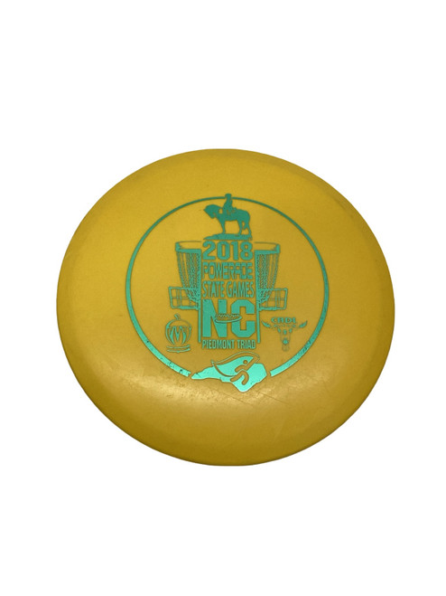 Vist Large View of Product Image Which is Used Innova ROC 2018 POWERADE STATE GAMES NC Disc Golf Mid Range Yellow