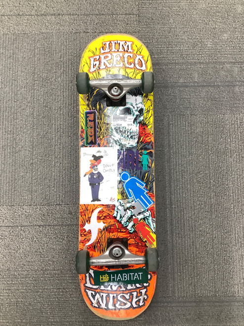 Vist Large View of Product Image Which is Used Deathwish JIM GRECO Complete Skateboard Yellow Regular