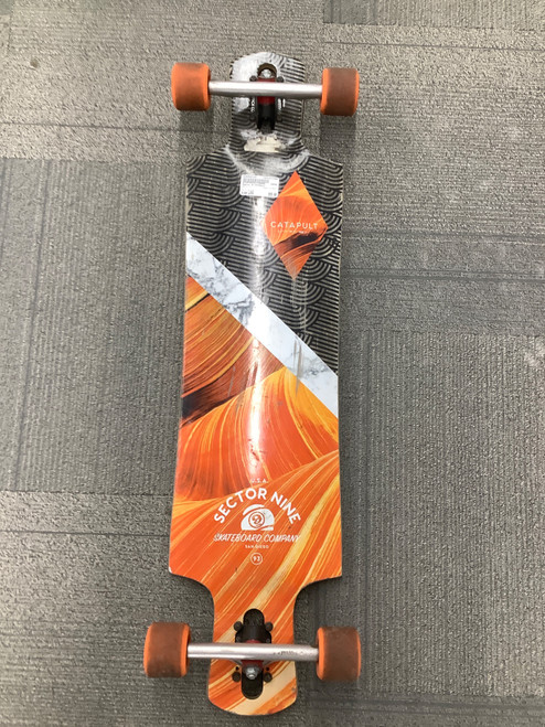 Vist Large View of Product Image Which is Used Sector 9 CATAPULT Longboard Orange Long
