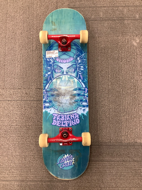 Vist Large View of Product Image Which is Used Santa Cruz FABIANA DELFINO Complete Skateboard Carolina Blue Regular