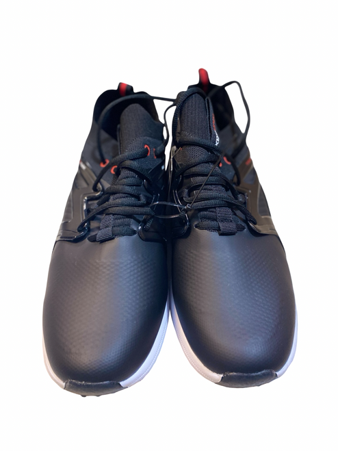 Vist Large View of Product Image Which is Used USA TOUR MAX BLACK SPIKELESS Mens Golf Shoes Black Senior 12