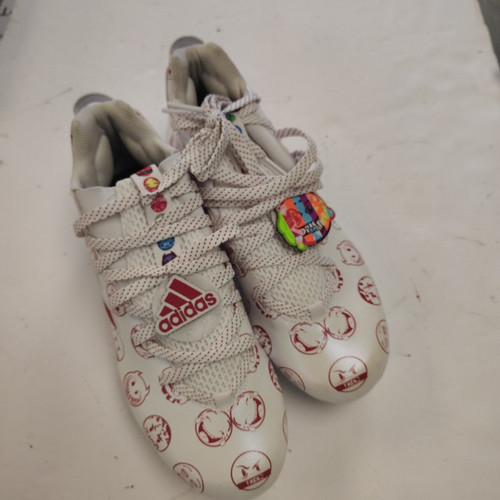 Vist Large View of Product Image Which is Used Adidas BIG MOOD Jr FB Cleats White Junior 06.5