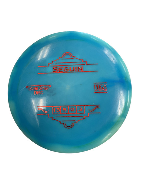 Vist Large View of Product Image Which is Used Lone Star Disc SEGUIN Disc Golf Driver Royal Blue 175g