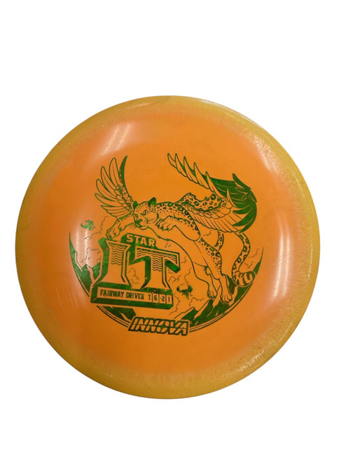 Vist Large View of Product Image Which is Used Innova STAR IT Disc Golf Driver Orange 163g