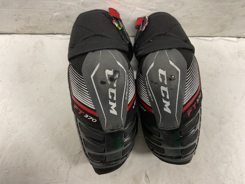 Vist Large View of Product Image Which is Used CCM JETSPEED FT370 Junior Elbow Pads White/Black/Red MD