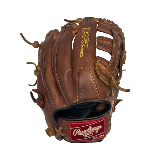 Vist Large View of Product Image Which is Used Rawlings R9 PRO BB/SB Glove RH Throw Brown 11 3/4"