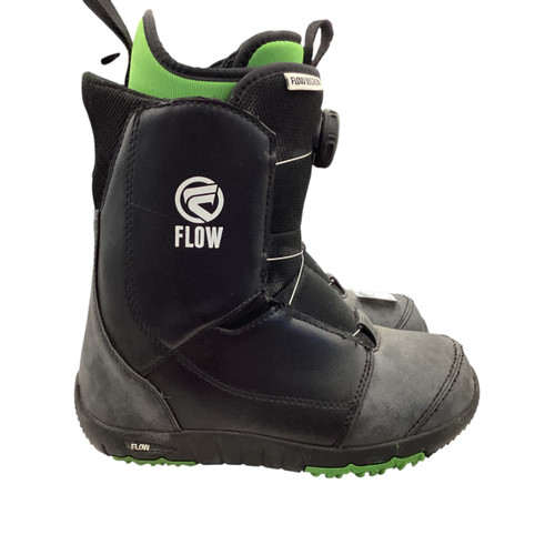 Vist Large View of Product Image Which is Used Flow MICRON BOA Boys Snowboard Boots Black Junior 04