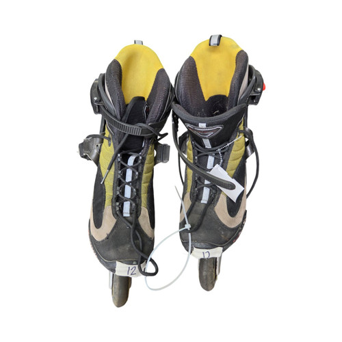 Vist Large View of Product Image Which is Used Rollerblade PRO ALU 07 SZ 12 Senior Rec Fitness Skates Black Senior 12