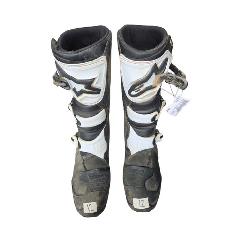 Vist Large View of Product Image Which is Used Alpine Stars TECH 3 MOTOCROSS BOOTS SZ 12 Mens Boots Black Senior 12