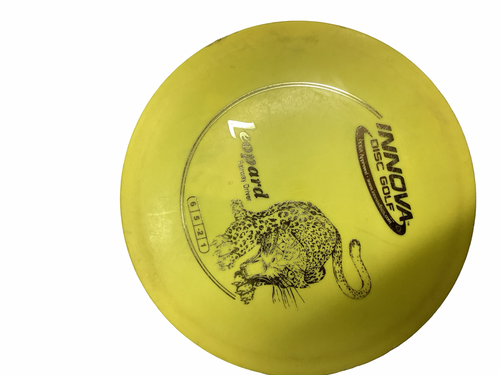 Vist Large View of Product Image Which is Used Innova DX LEOPARD Disc Golf Driver Yellow