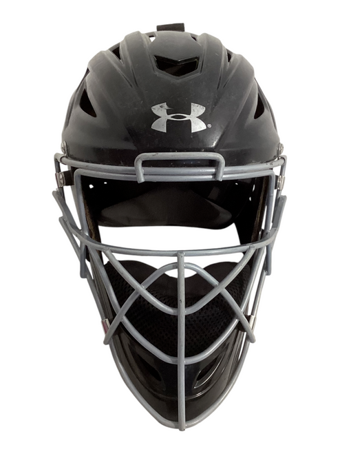 Vist Large View of Product Image Which is Used Under Armour CATCHERS HELMET Catchers Helmet w/Mask Black One Size