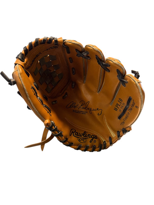 Vist Large View of Product Image Which is Used Rawlings AROD AUTOGRAPH MODEL BB/SB Glove RH Throw Brown 10"