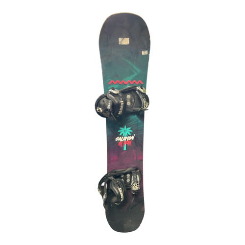 Vist Large View of Product Image Which is Used Salomon OH YEAH Mens Board/Bindings Black 143 cm