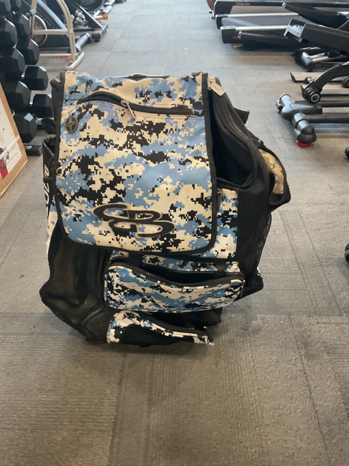 Vist Large View of Product Image Which is Used BoomBah BASEBALL WHEELED BAG BB/SB Player Wheeled Bag Royal Blue