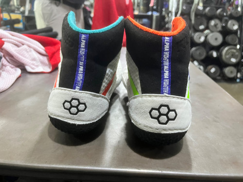 Vist Large View of Product Image Which is Used Rudis Wrestling Shoes White Senior 11.5