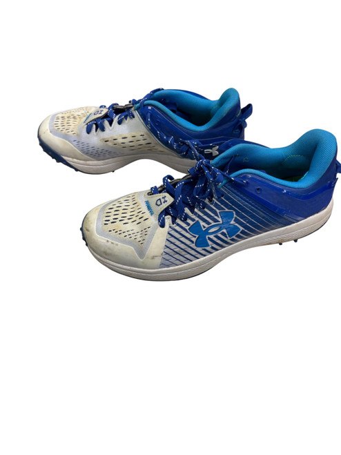 Vist Large View of Product Image Which is Used Under Armour YARD BB/SB Cleats White Senior 8