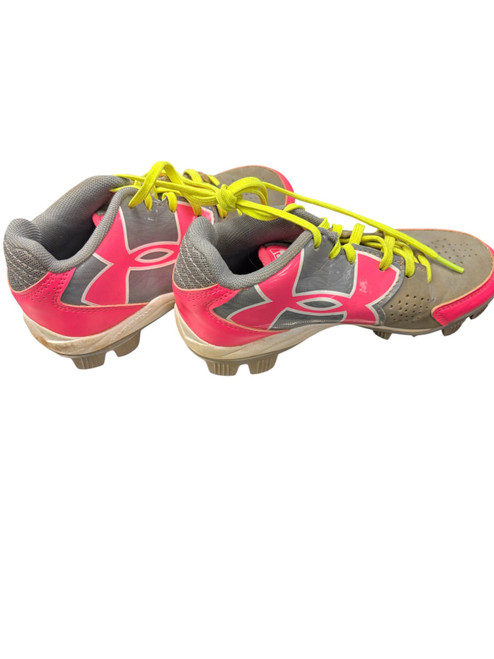 Vist Large View of Product Image Which is Used Under Armour MLB BB/SB Cleats Grey Junior 01