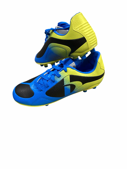 Vist Large View of Product Image Which is Used Brava Soccer Indoor Shoes Royal Blue Youth 07.5
