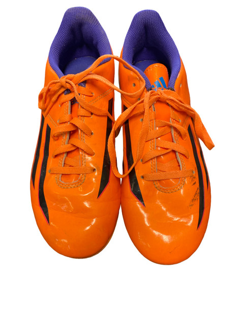 Vist Large View of Product Image Which is Used Adidas Soccer Cleats Orange Junior 04