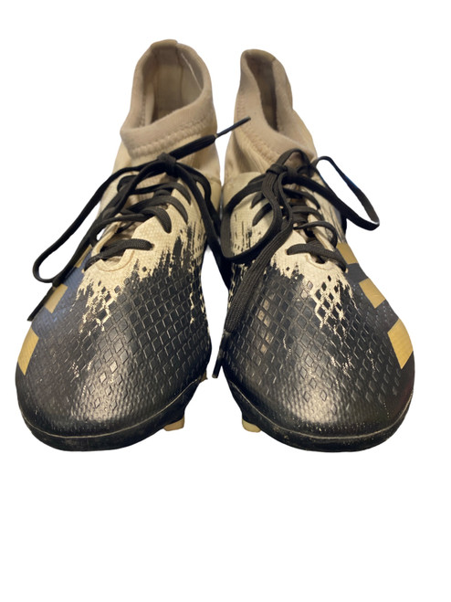 Vist Large View of Product Image Which is Used Adidas Soccer Cleats White Junior 04.5