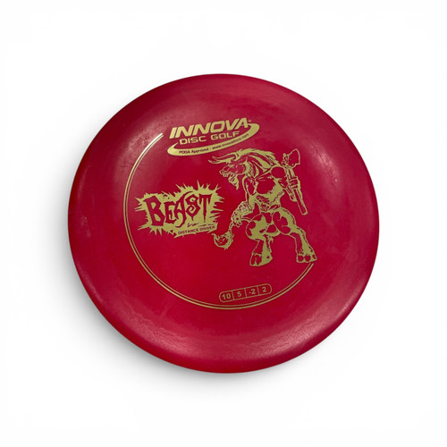 Vist Large View of Product Image Which is Used Innova BEAST Disc Golf Driver Red