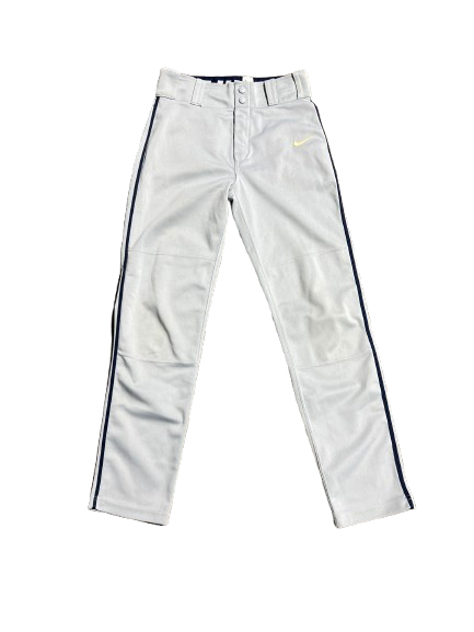 Vist Large View of Product Image Which is Used Nike BASEBALL YTH LG BB/SB Pant Boys Navy Blue And Grey LG