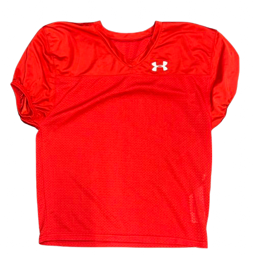 Vist Large View of Product Image Which is Used Under Armour YOUTH FB Top Youth Red MD