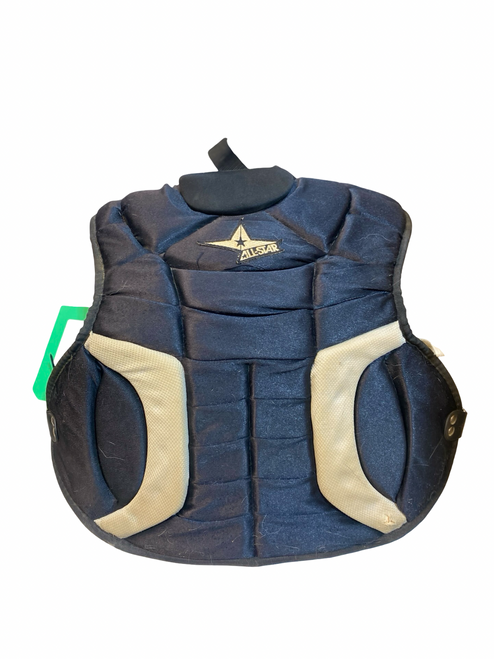 Vist Large View of Product Image Which is Used All-Star BLACK CHEST PROTECTOR Catchers Chest Protector Black Junior