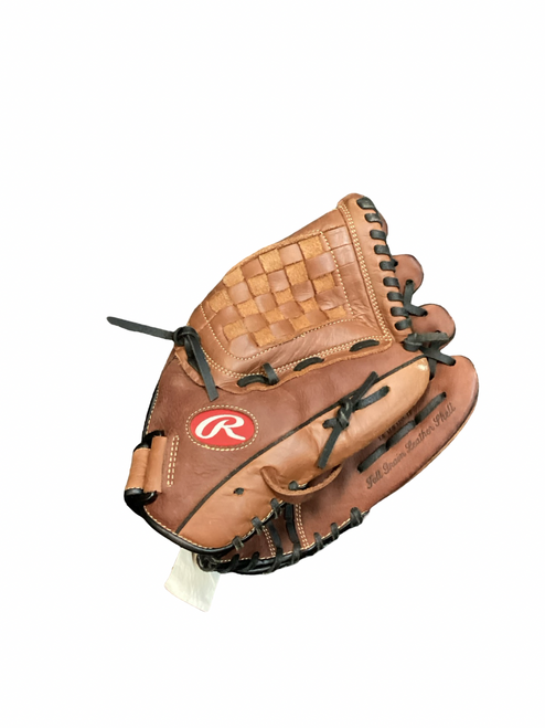 Vist Large View of Product Image Which is Used Rawlings THE MARK OF A PRO BB/SB Glove RH Throw Brown 12 1/2"