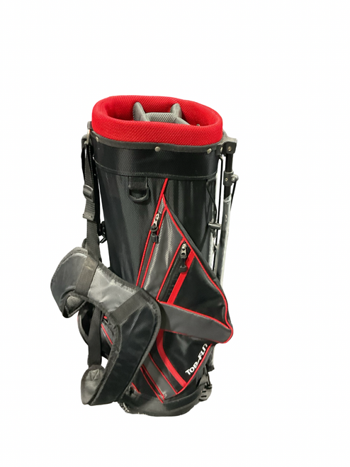 Vist Large View of Product Image Which is Used Top Flite BLK/RED Mens Stand Bag Black
