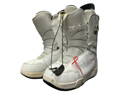 Vist Large View of Product Image Which is Used Burton SNOWBOARD BOOTS Mens Snowboard Boots White Senior 9.5