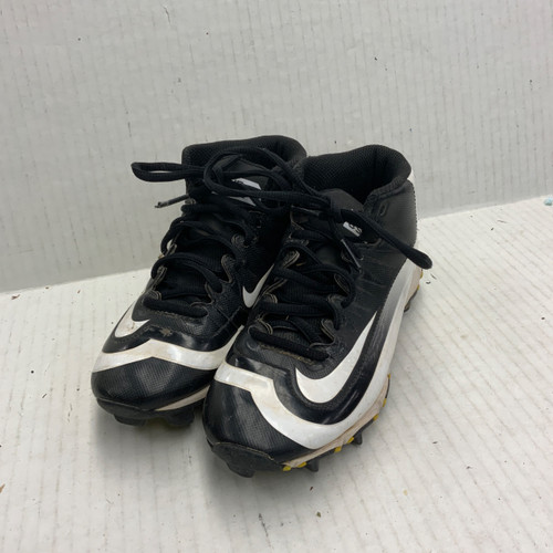 Vist Large View of Product Image Which is Used Nike HUARACHE BSBL BB/SB Cleats Black Junior 02