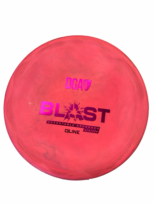 Vist Large View of Product Image Which is Used DGA BLAST Disc Golf Putter Pink