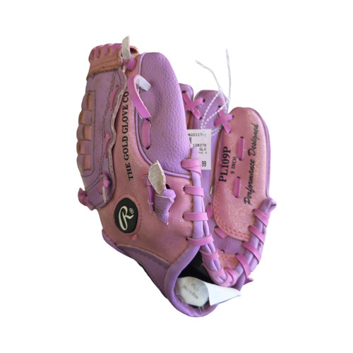 Vist Large View of Product Image Which is Used Rawlings PLAYER SERIES GLOVE 9 BB/SB Glove RH Throw Pink 9"