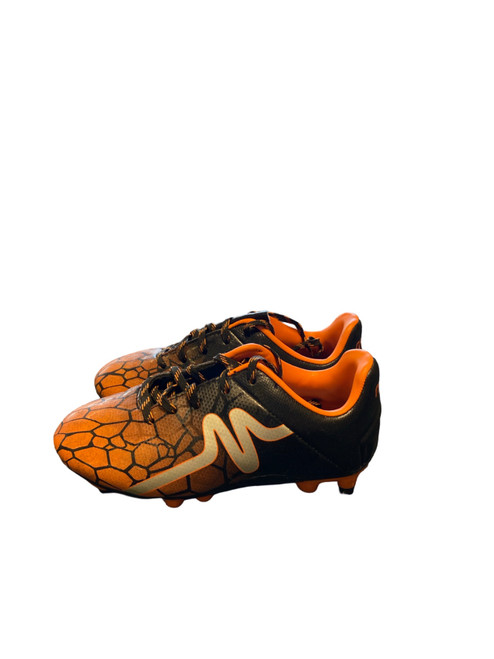Vist Large View of Product Image Which is Used Mitre Soccer Cleats Orange Youth 12.0