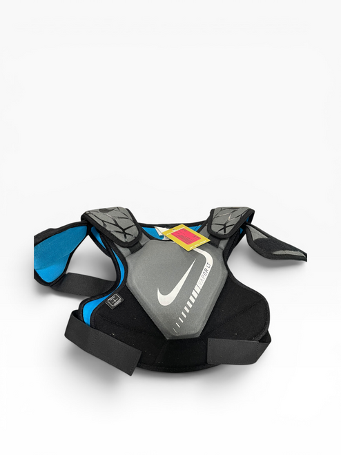 Vist Large View of Product Image Which is Used Nike VAPOR LT Lacrosse Shoulder Pads Grey LG