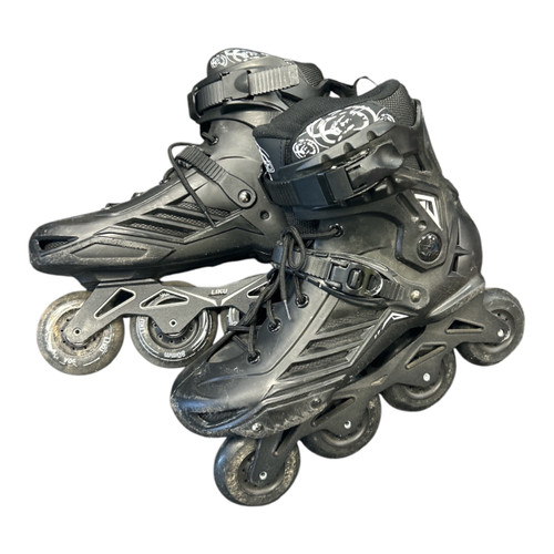 Vist Large View of Product Image Which is Used LIKU ROLLER BLADES Senior Rec Fitness Skates Black Senior 8
