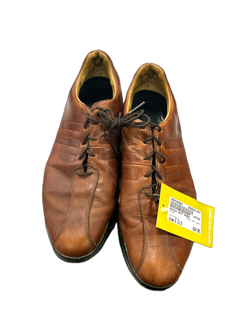 Vist Large View of Product Image Which is Used Adidas GOLF SHOES Mens Golf Shoes Brown Senior 11.5