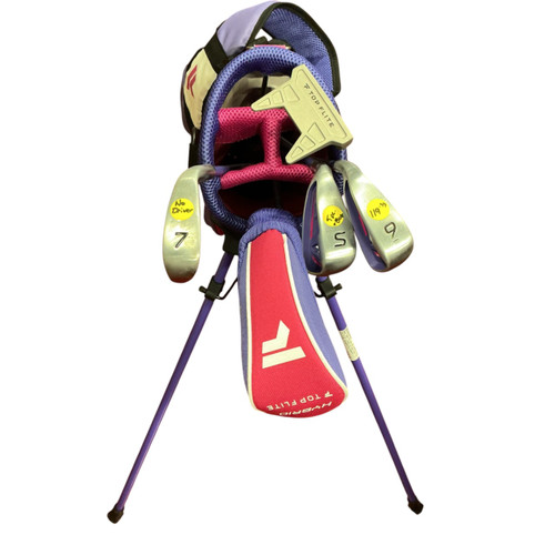 Vist Large View of Product Image Which is Used Top Flite JR GIRLS GOLF SET Jr Package Set LH Pink 5 Piece