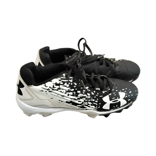 Vist Large View of Product Image Which is Used Under Armour LEADOFF LOW RM BB/SB Cleats Black Senior 9