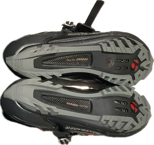 Vist Large View of Product Image Which is Used Bontrager RL MTB Bike Shoes Adult Black Senior 11