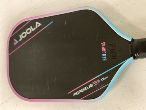 Vist Large View of Product Image Which is Used JOOLA BEN JOHNS PERSEUS 3S 16MM Pickleball Racquet Black